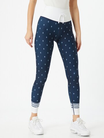 Athlecia Skinny Sportbroek 'Yarma' in Blauw: voorkant