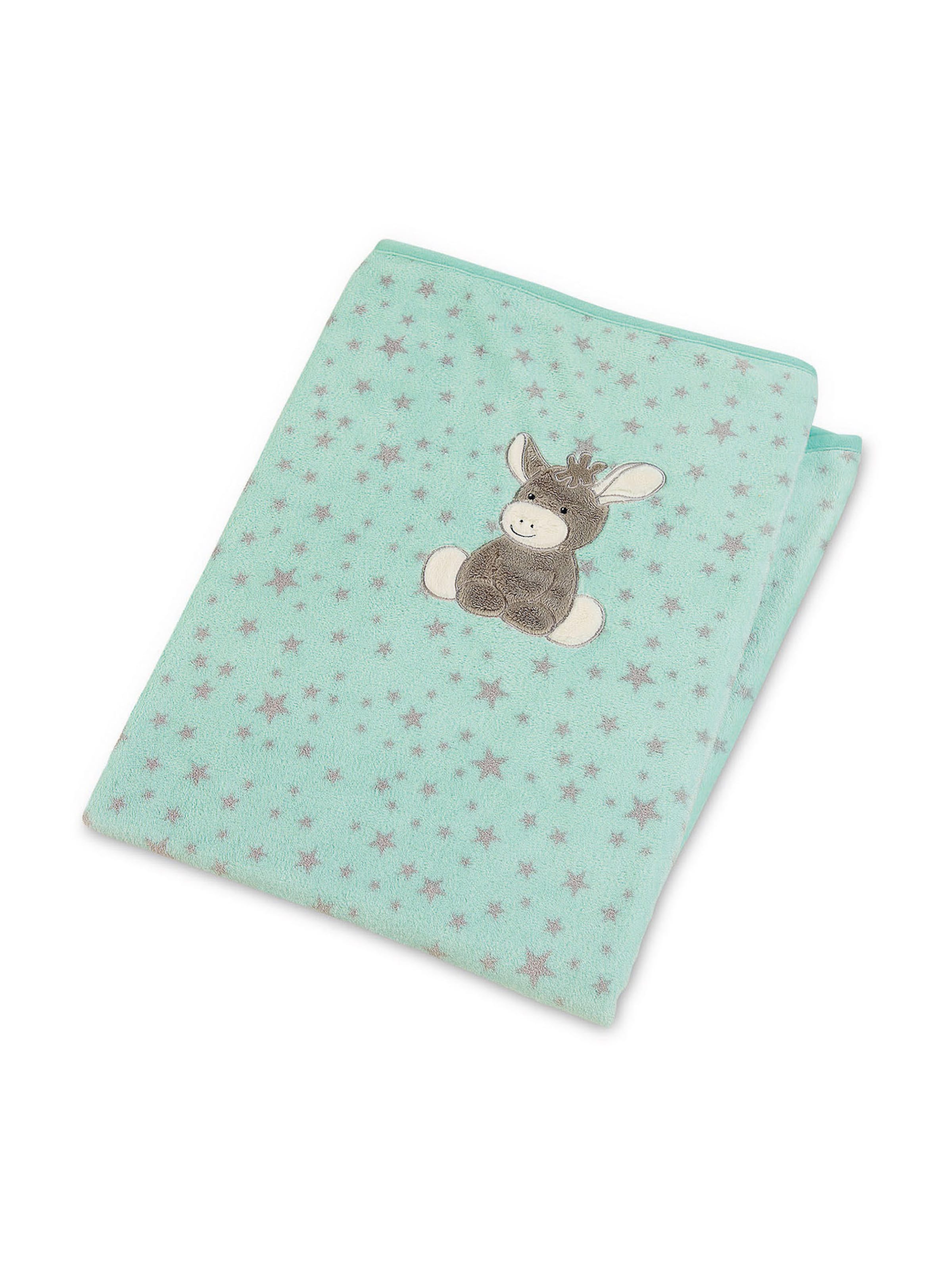 STERNTALER Baby Blanket 'Emmi' in Blue: front