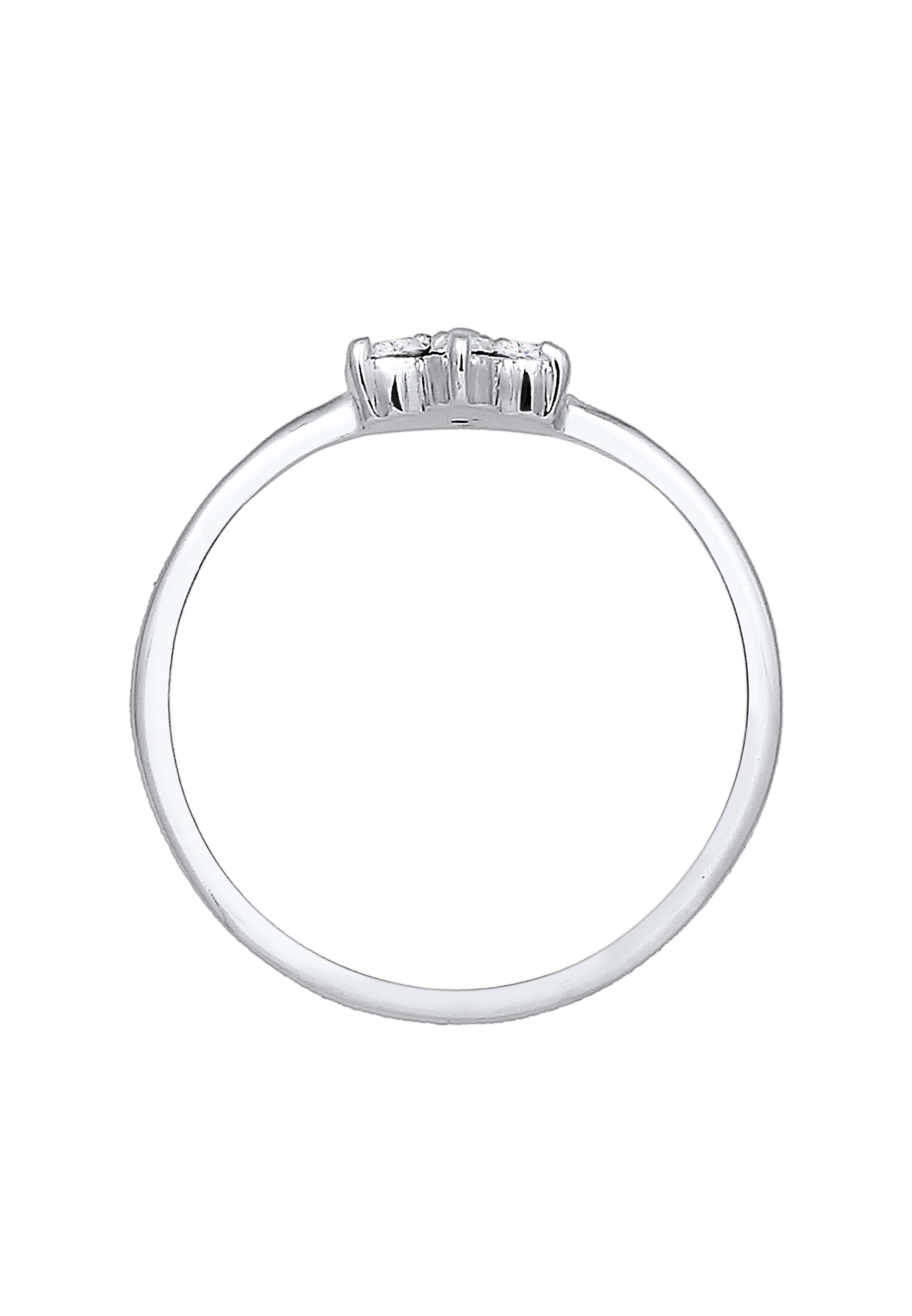 ELLI PREMIUM Ring 'Blume' in Zilver