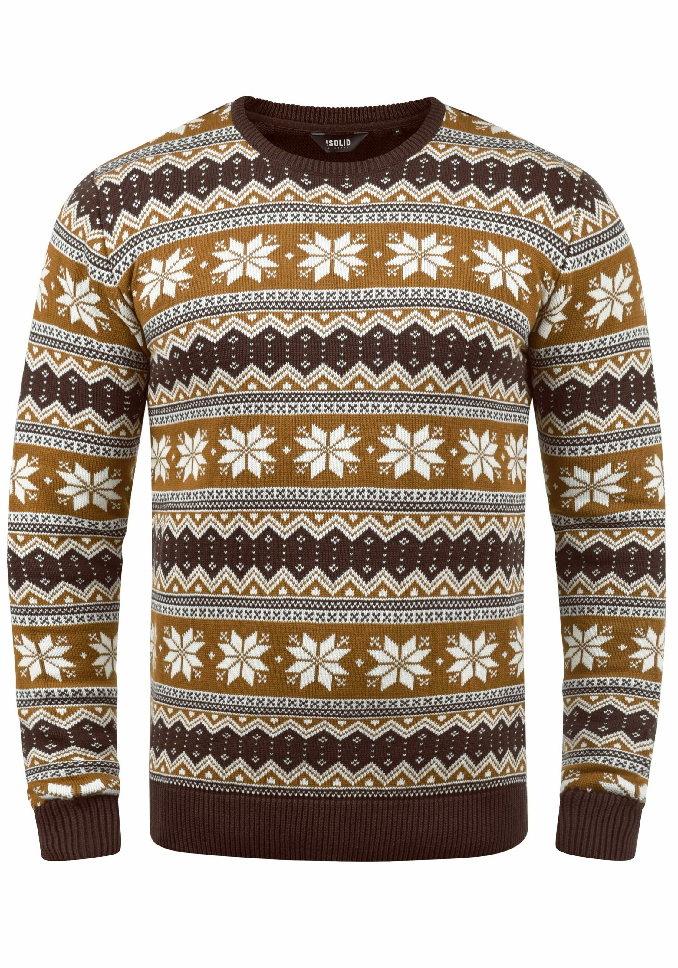 Pullover 'Winno' di !Solid in marrone: frontale