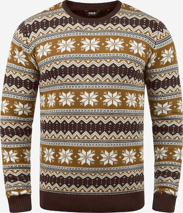 !Solid Sweater 'Winno' in Brown: front