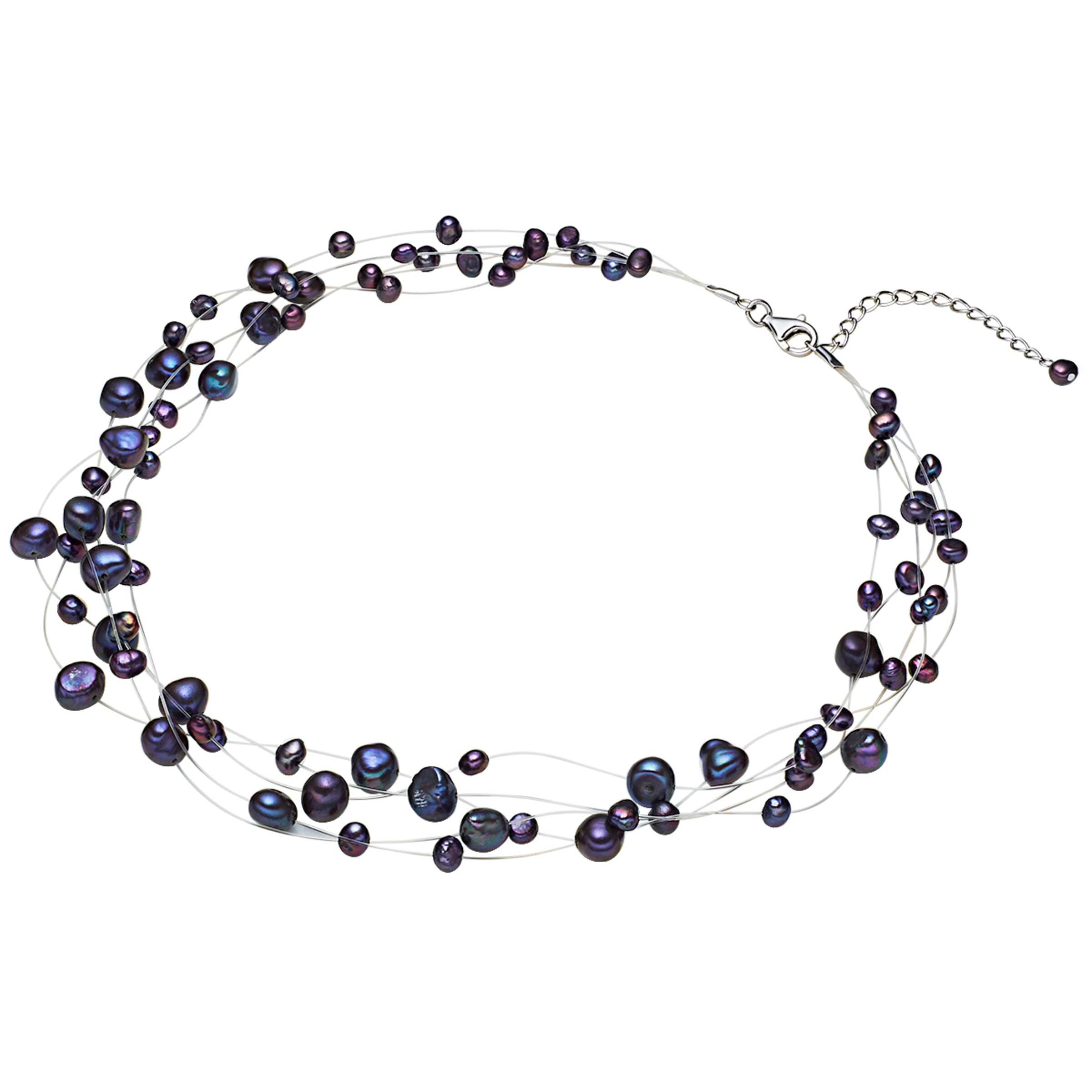 Valero Pearls Ketting in Blauw: voorkant
