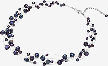 Valero Pearls Necklace in Blue: front