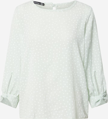 Boohoo - Blusa em verde: frente