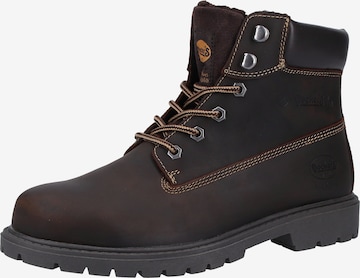 Dockers by Gerli Lace-Up Boots in Brown: front