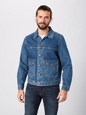 LEVI'S ® Tussenjas 'Patch Pocket Trucker Jacket' in Blauw: voorkant