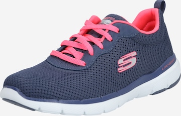 Baskets basses 'Flex Appeal 3.0' SKECHERS en bleu : devant