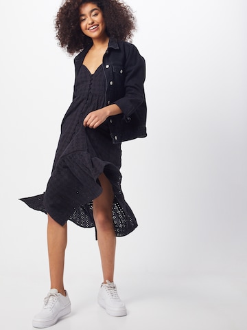 juoda Superdry Suknelė 'DAISY MIDI DRESS'