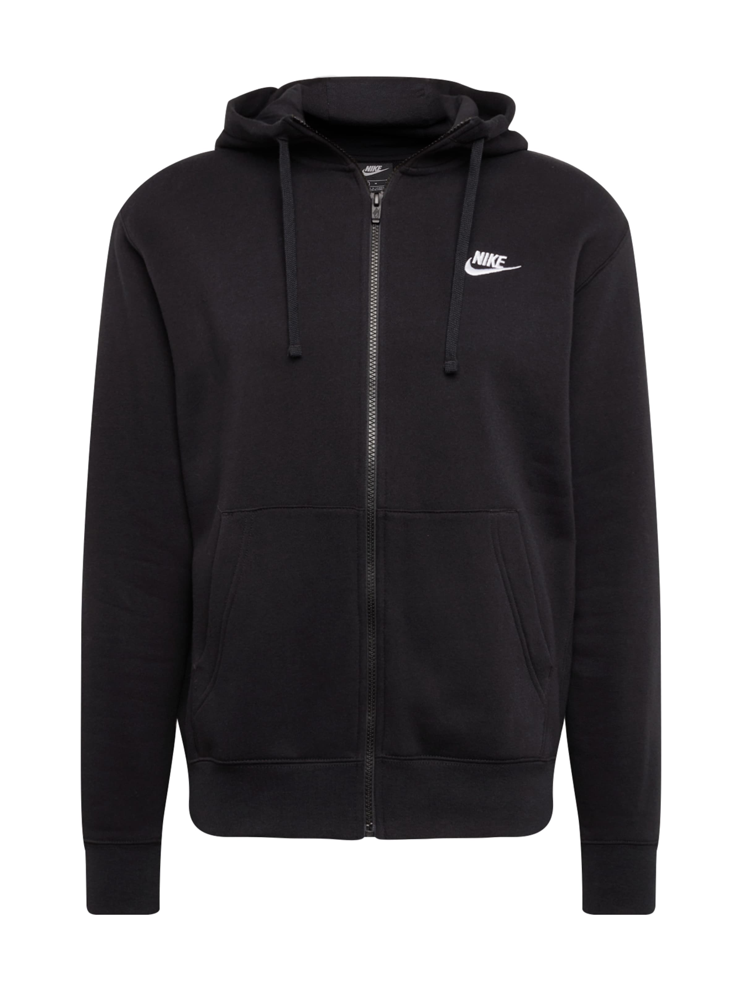 Regular fit Hanorac 'Club Fleece' de la Nike Sportswear pe negru: față