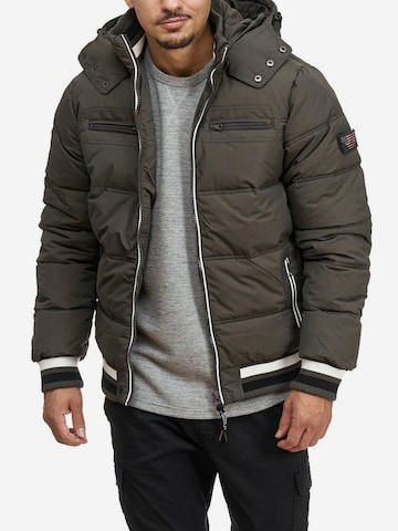 INDICODE JEANS Winter Jacket ' Marlon ' in Grey: front