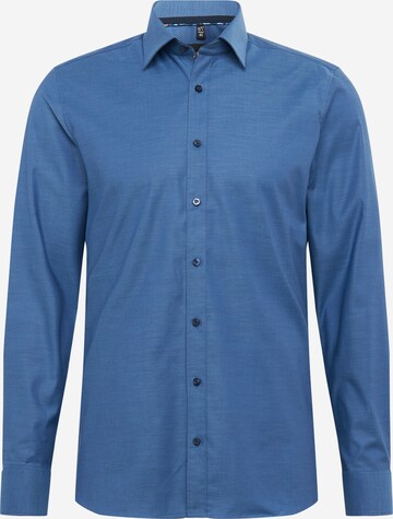 Coupe slim Chemise business 'Level 5 City' OLYMP en bleu : devant