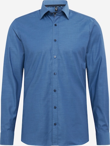 OLYMP Slim fit Zakelijk overhemd 'Level 5 City' in Blauw: voorkant