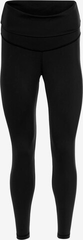 Skinny Pantalon de sport Reebok en noir : devant