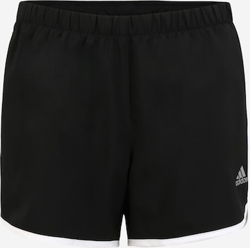 ADIDAS PERFORMANCE Regular Sportbroek in Zwart: voorkant