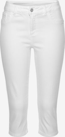 LASCANA - Skinny Calças em branco: frente