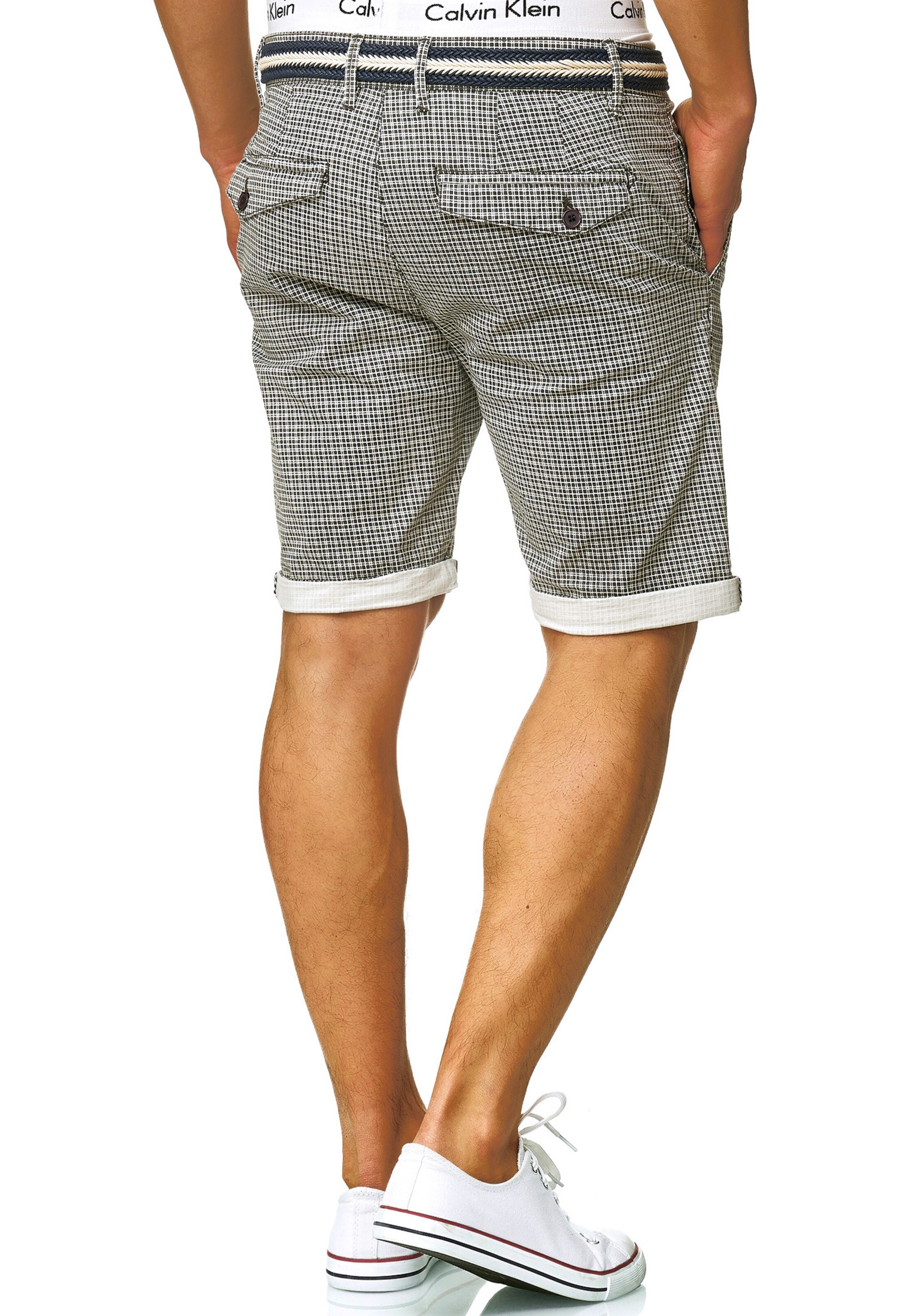 INDICODE JEANS Regular Shorts 'Bourchier' in Grau