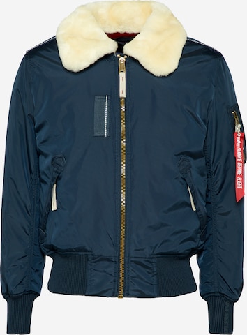 ALPHA INDUSTRIES Tussenjas 'Injector III' in Blauw: voorkant