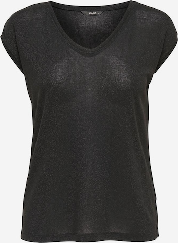 ONLY Koszulka 'Silvery' w kolorze czarny: przód
