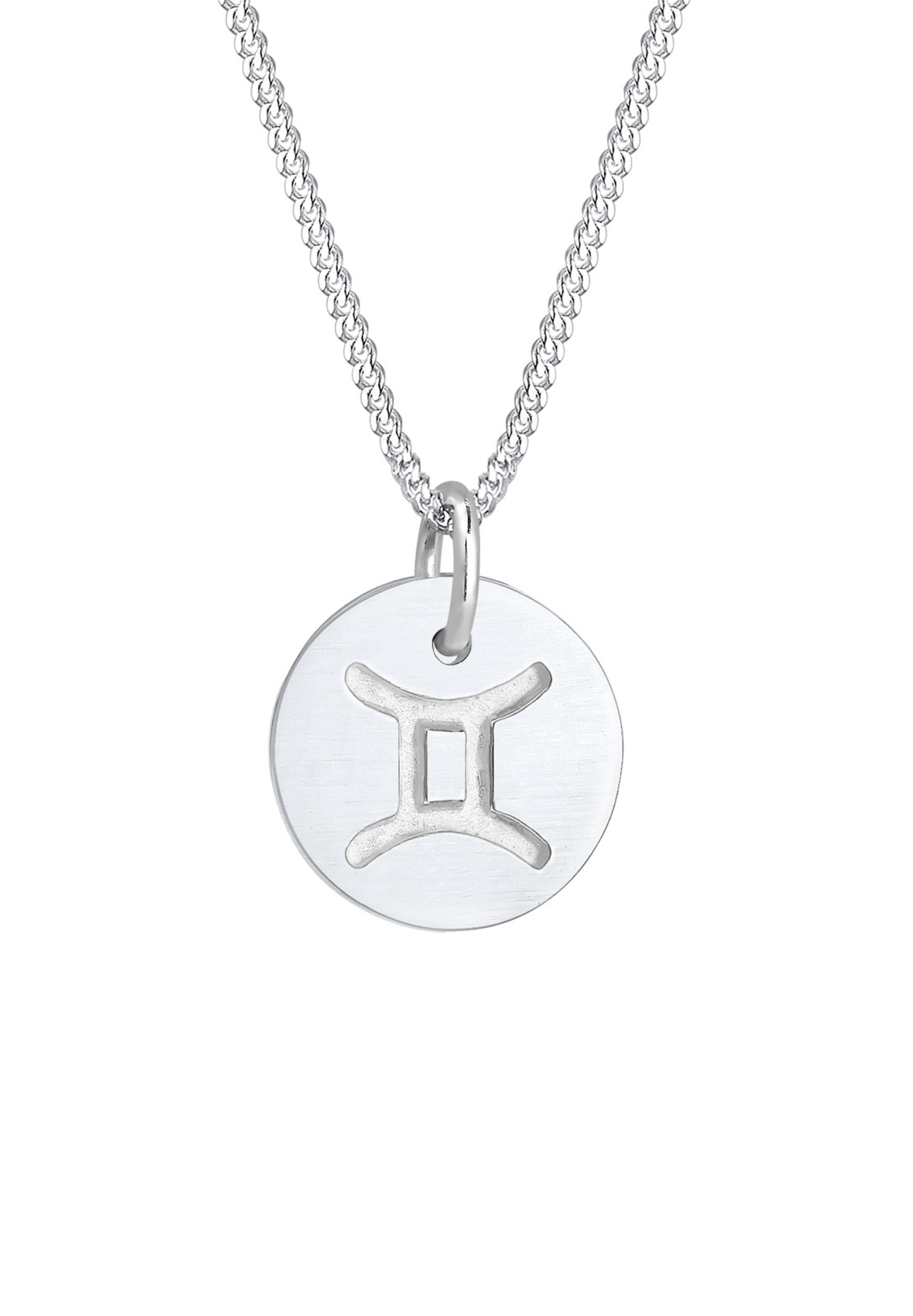 ELLI Ketting 'Zwillinge' in Zilver