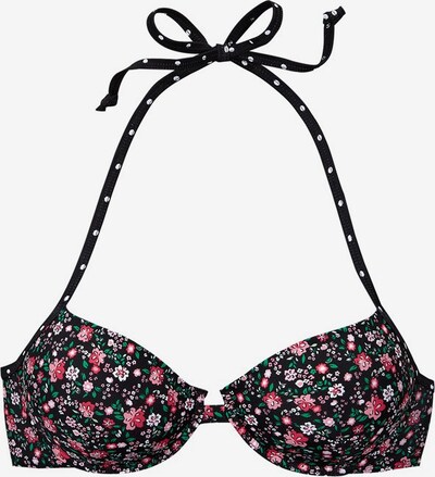 BUFFALO Bikini augšdaļa 'Evi', krāsa - rozā / melns, Preces skats