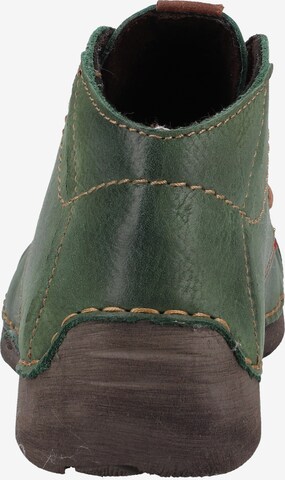 JOSEF SEIBEL Lace-Up Ankle Boots 'Fergey' in Green