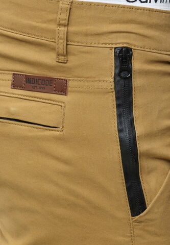 INDICODE JEANS Slimfit Cargobroek 'Mathews ' in Beige