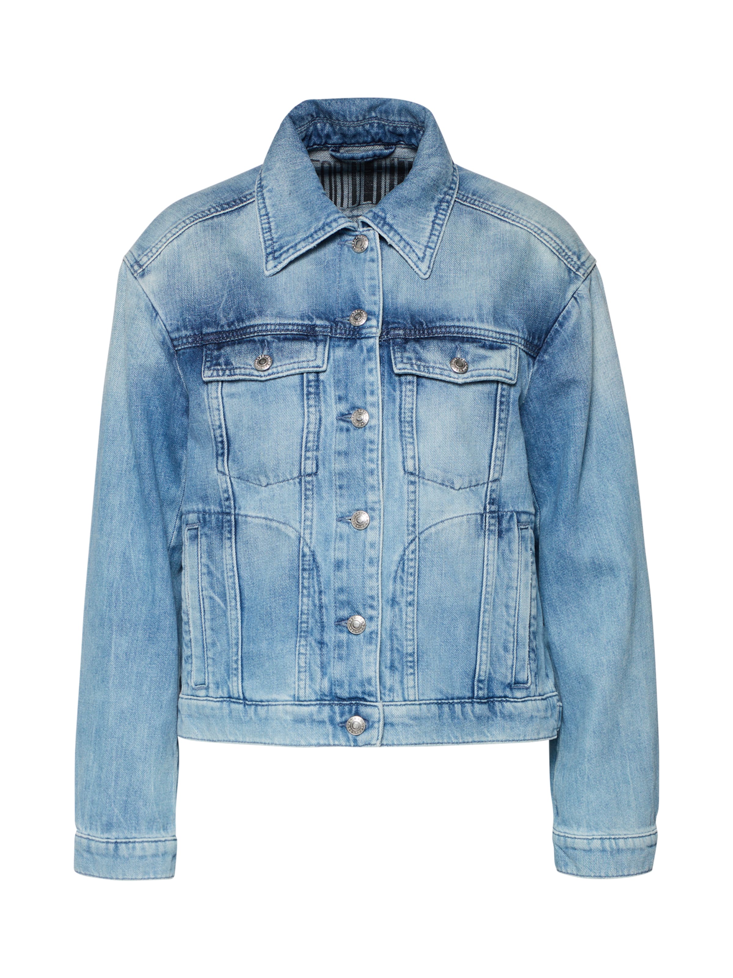 DRYKORN - Tussenjas 'ACADIA' in de kleur Blauw denim