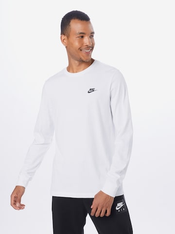 Nike Sportswear Shirt 'Club' in Weiß: predná strana