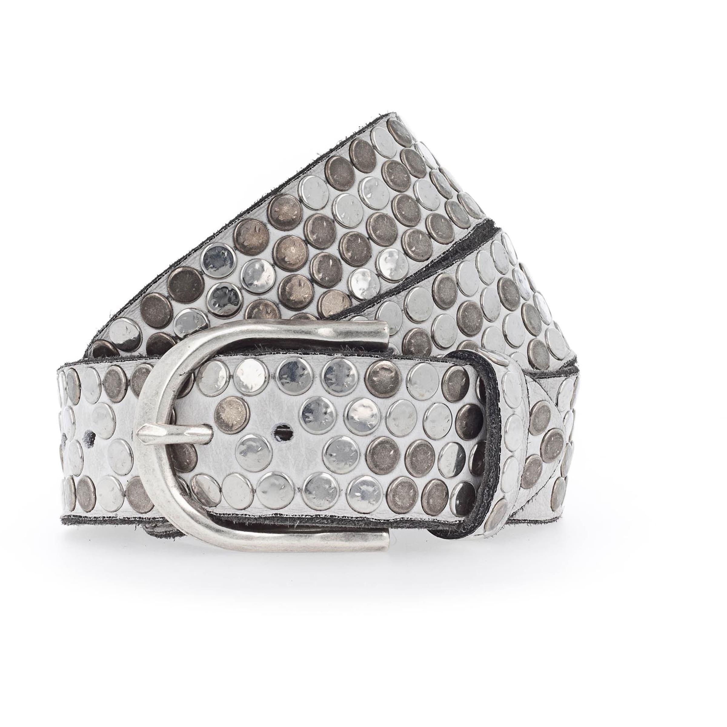 Cintura di B.BELT in argento: frontale