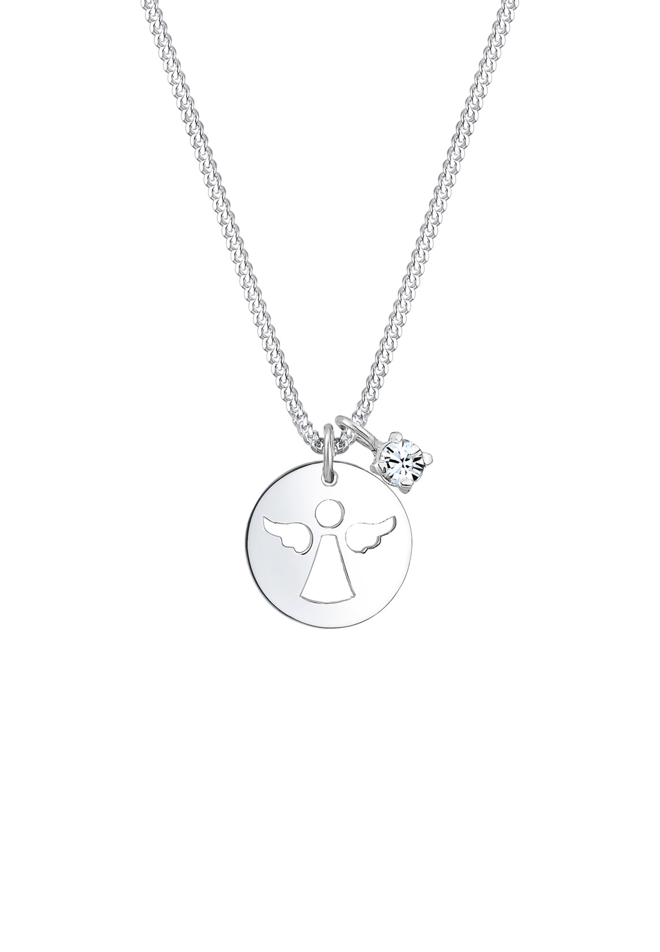 ELLI Ketting 'Engel' in Zilver