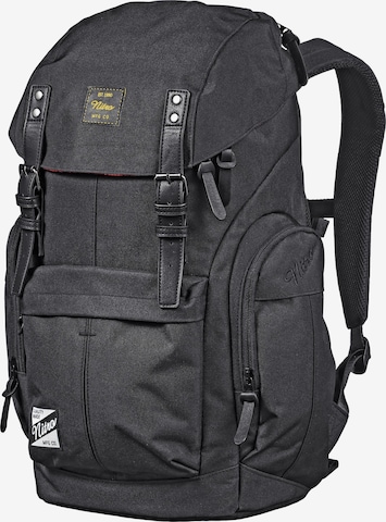 NitroBags Backpack in Black: front