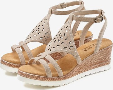 LASCANA Sandalette in Beige