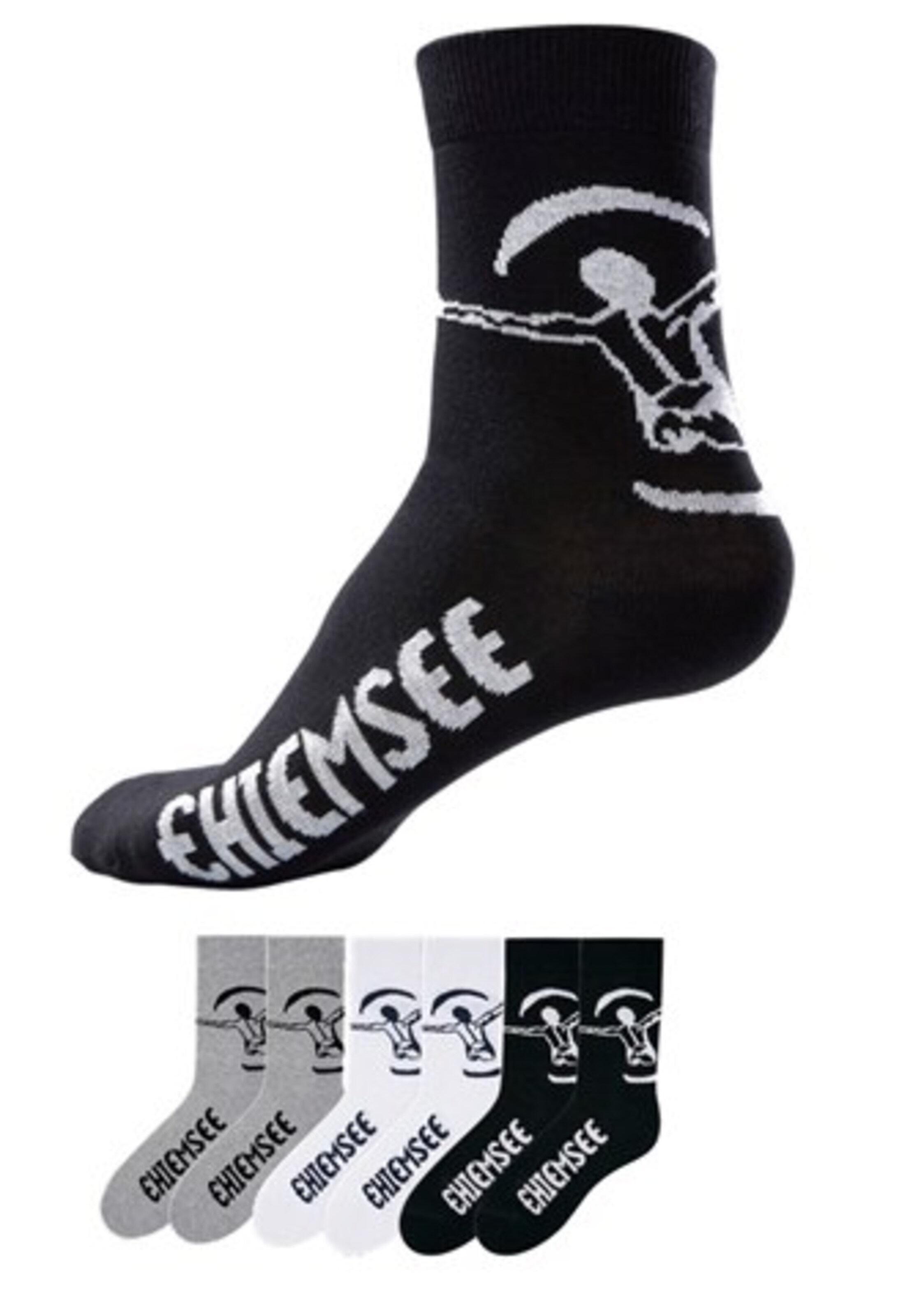 CHIEMSEE Athletic Socks in Grey