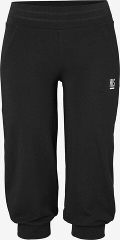 H.I.S Tapered Pants in Black: front