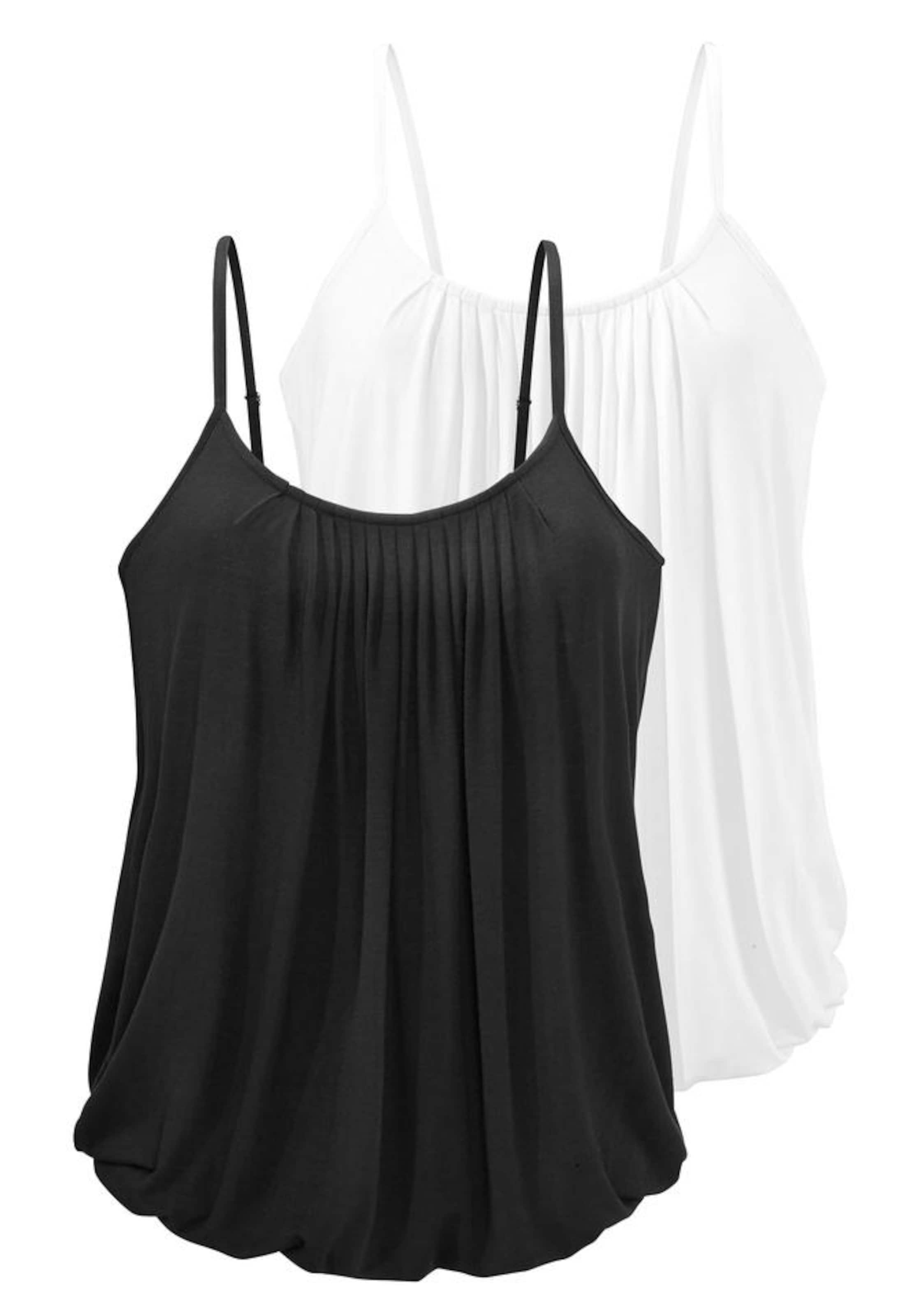 LASCANA Top w kolorze czarny: przód