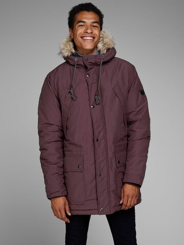 JACK & JONES Winterparka in Rood