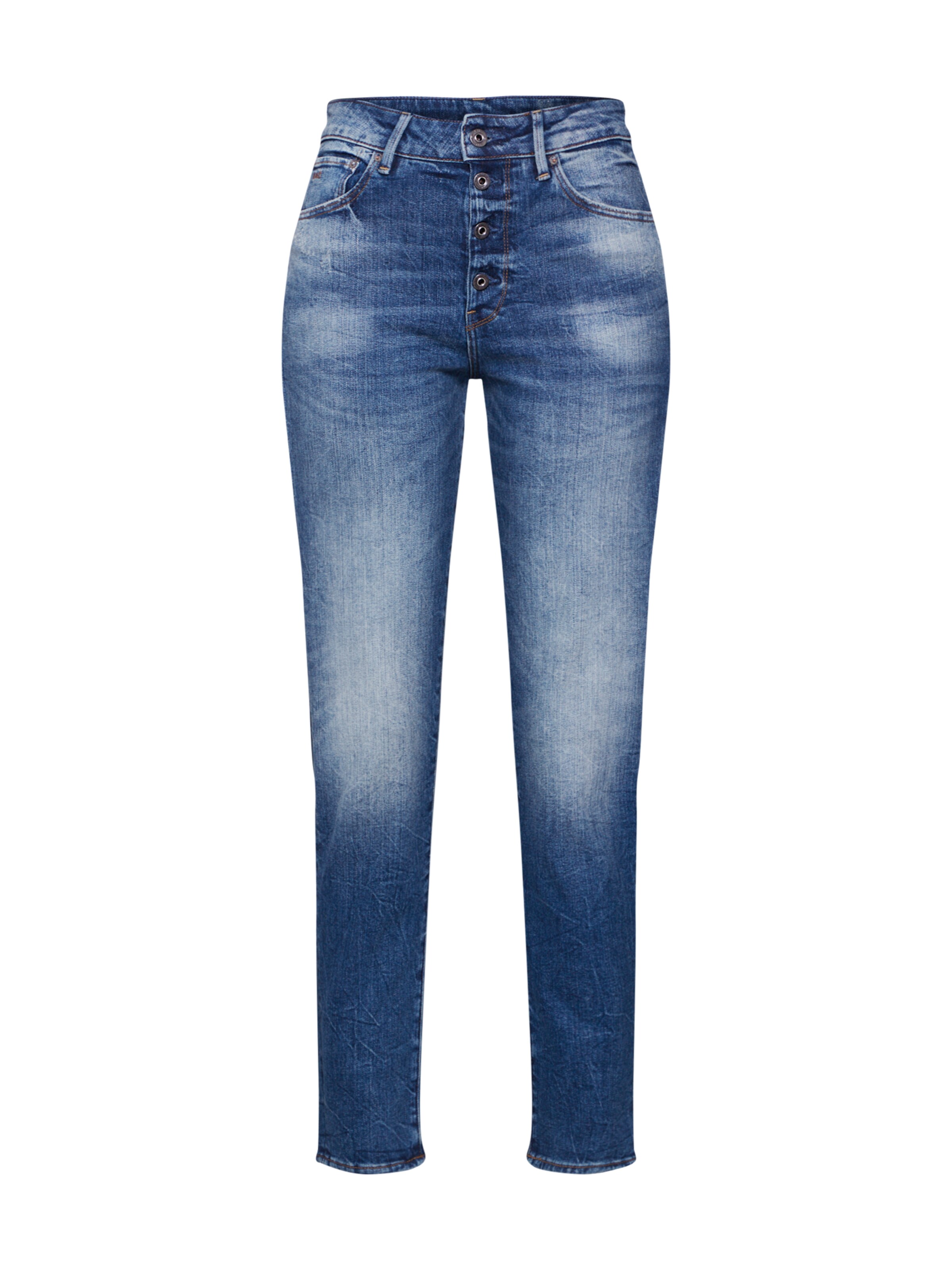 G-STAR RAW - Jeans 'Navik High Slim Ankle' in de kleur Blauw denim