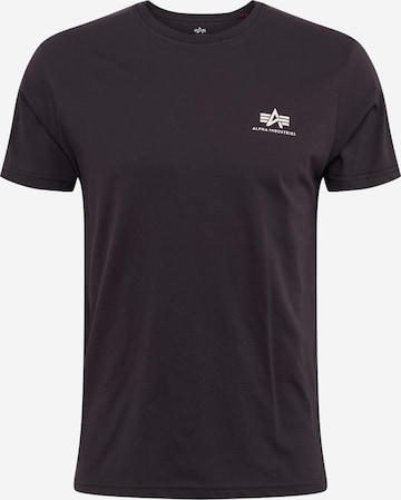 Coupe regular T-Shirt ALPHA INDUSTRIES en gris : devant
