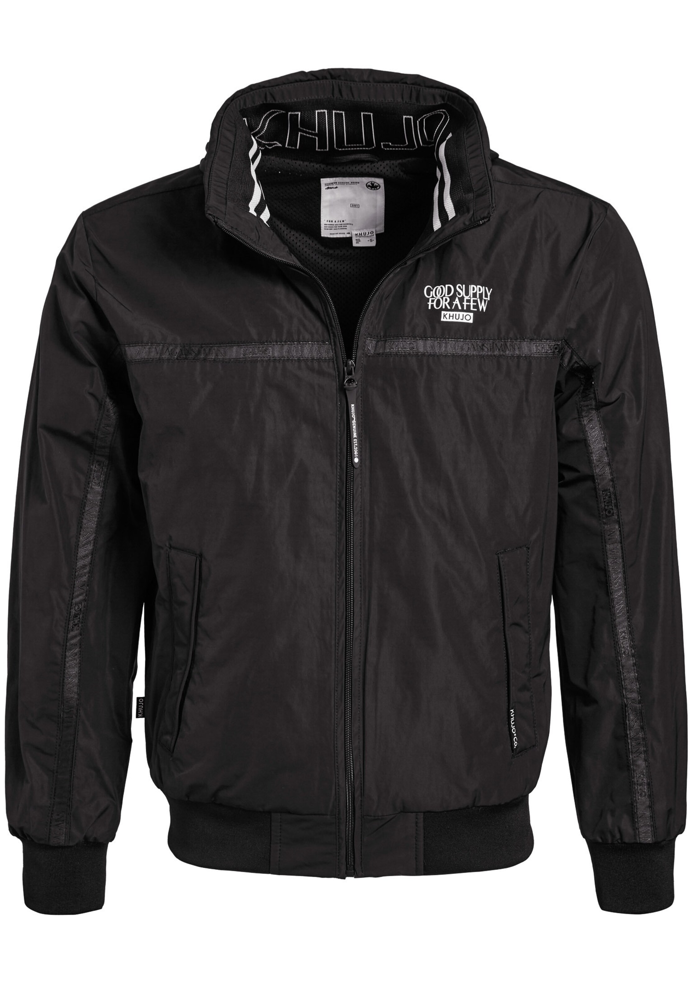 khujo - Tussenjas 'Rindeg' in de kleur Zwart