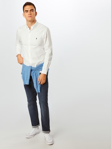 Slim fit Camicia business di Polo Ralph Lauren in bianco