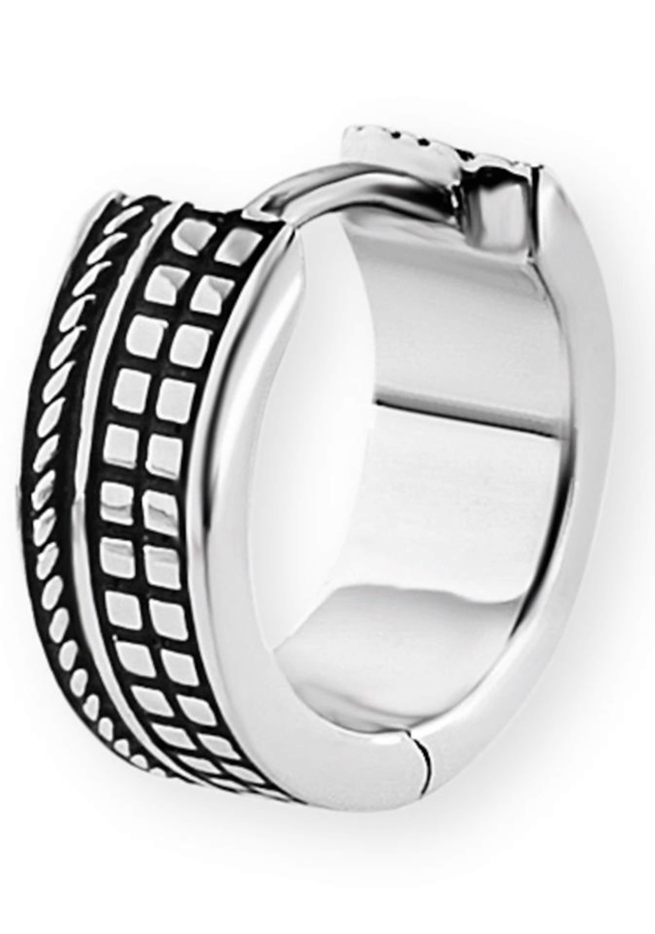 caï Ohrring 'travel perspective' in Silber: Vorderseite