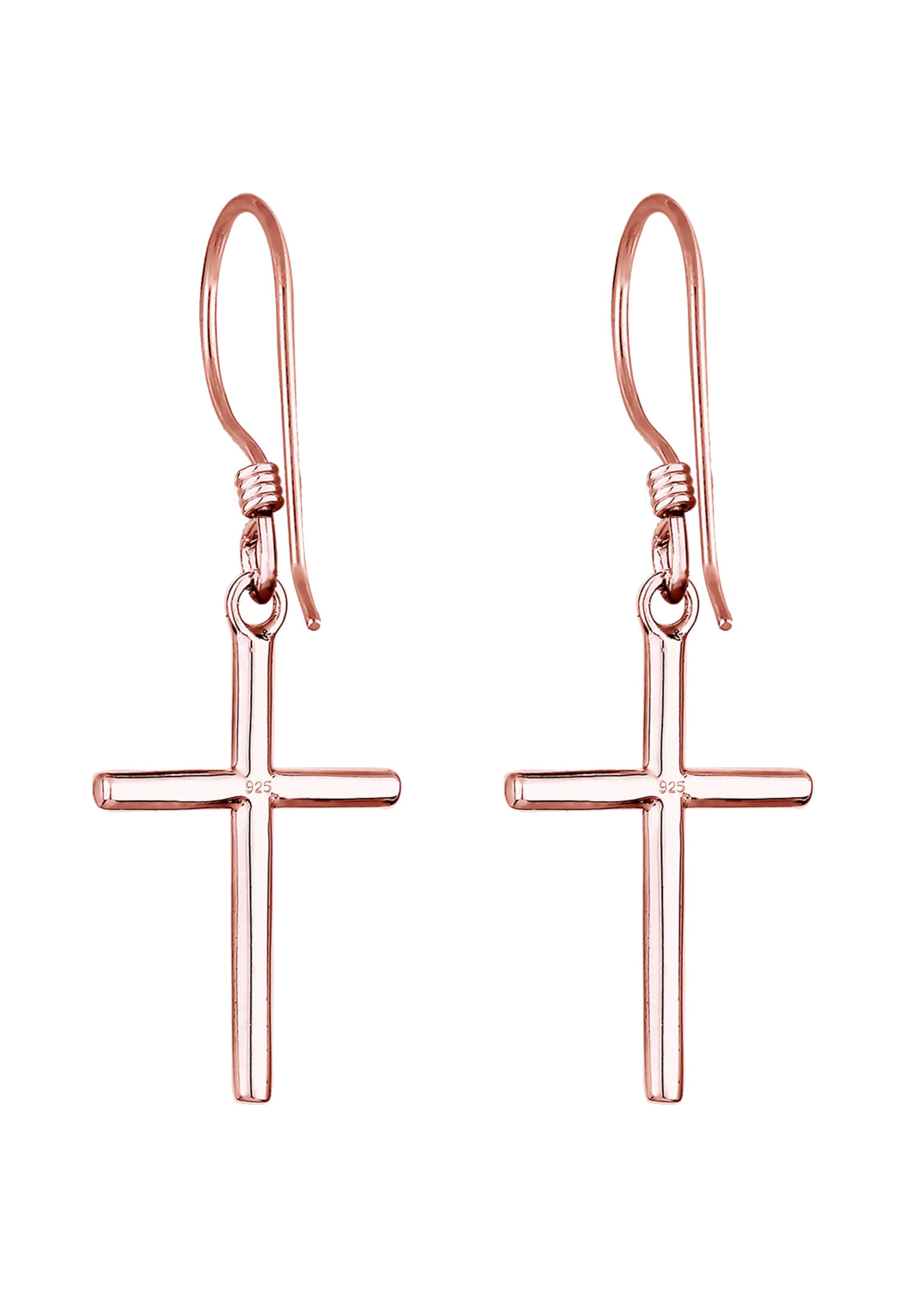 ELLI Ohrringe 'Kreuz' in Gold