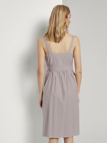 TOM TAILOR Kleid in Braun