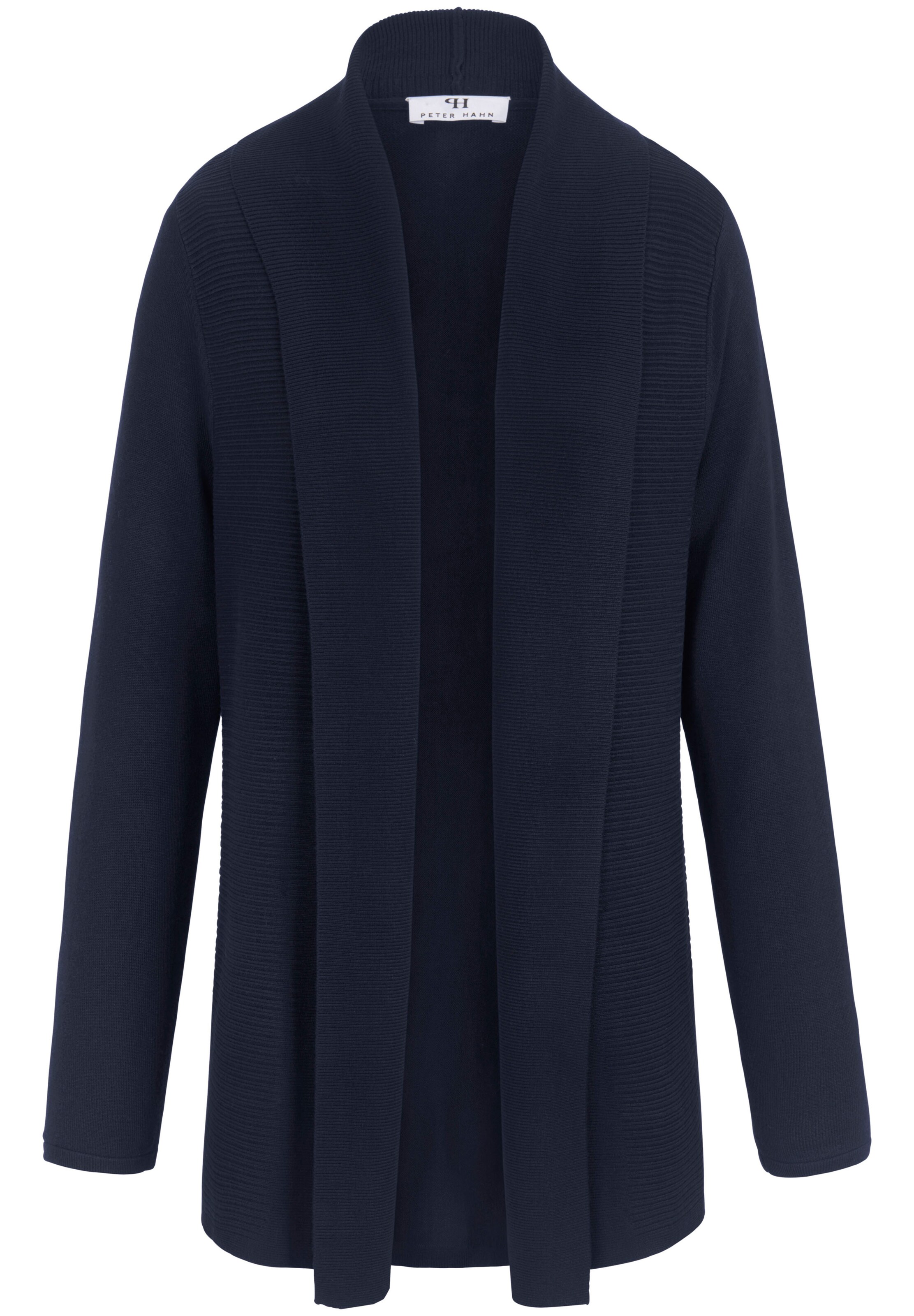 Peter Hahn - Gebreid vest in de kleur Nachtblauw