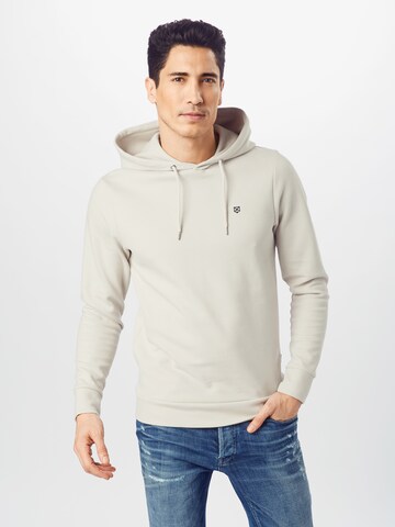 JACK & JONES Regular fit Sweatshirt 'Hardy' in Wit: voorkant