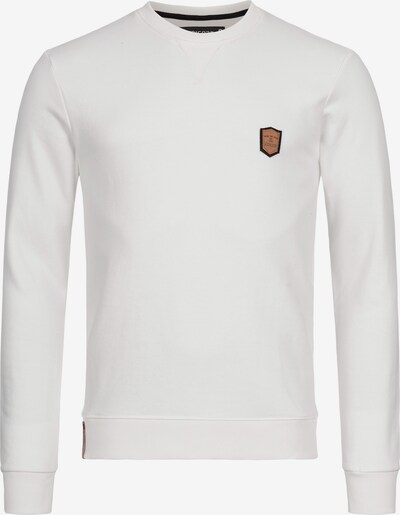 INDICODE JEANS Sweat-shirt en blanc naturel, Vue avec produit