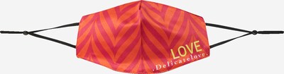 DELICATELOVE Stoffmaske 'LOVE' in orange / pink, Produktansicht