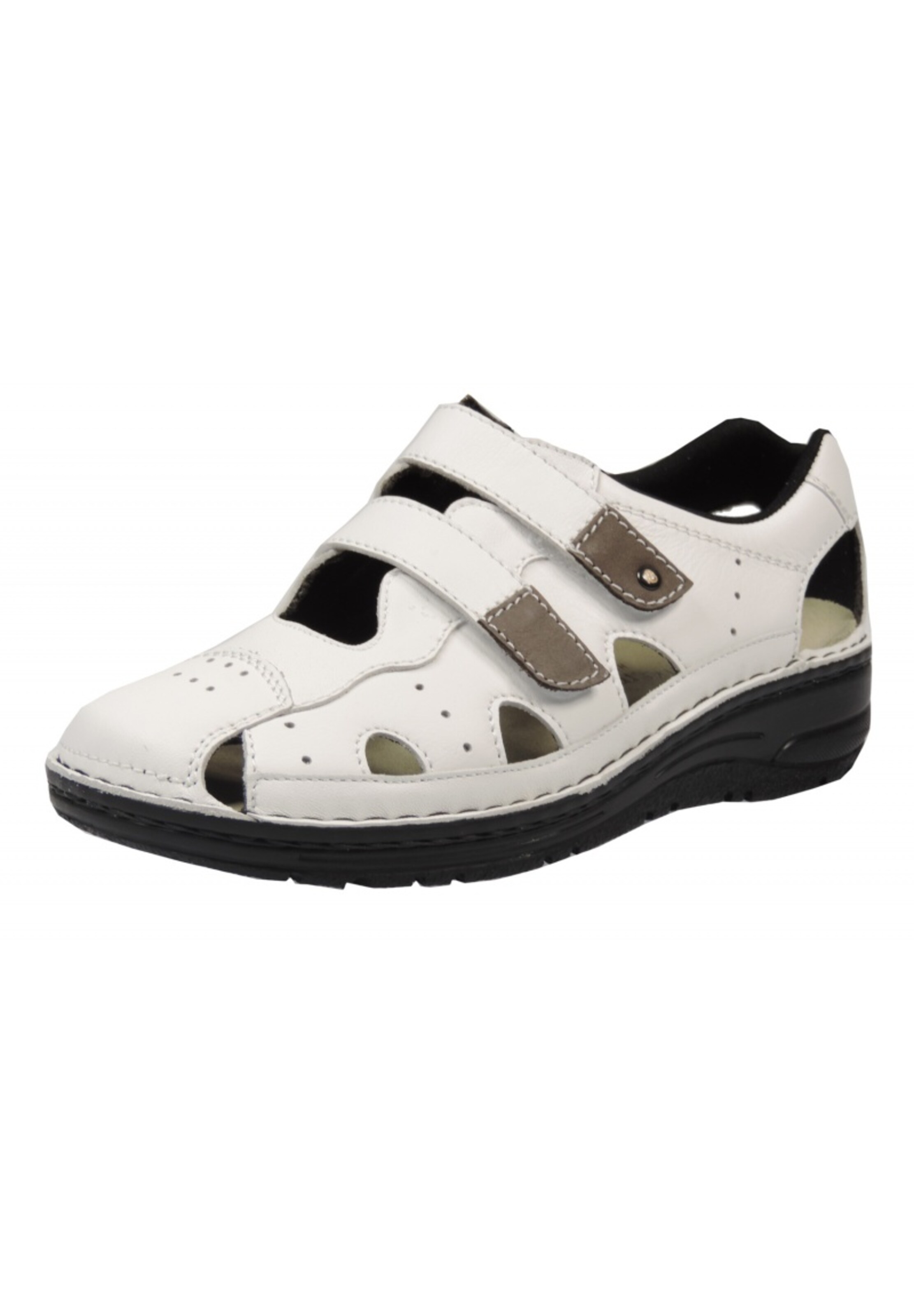 BERKEMANN Strap Sandals in White: front