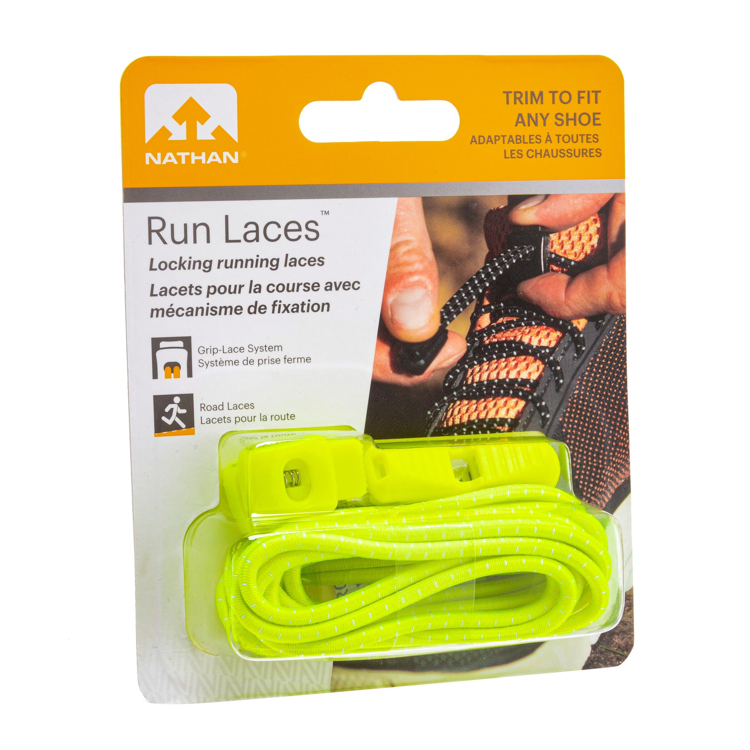 NATHAN Schuhbänder in Gelb