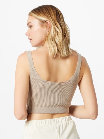 NU-IN Knitted Top in Beige